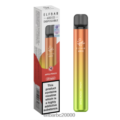 Elf Bar Cena - ELFBAR 600V2 vienreizējās lietošanas vape ābolu persiks 42D8FX11