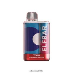 Elf Bar Cena - ELFBAR TE6000 vienreizējās lietošanas vape zemeņu banāns 42D8FX321
