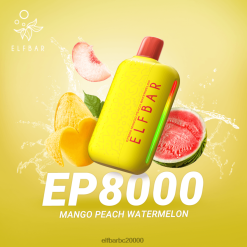 Elf Bar Pirkt - ELFBAR EP8000 vienreizējās lietošanas vape mango persiku arbūzs 42D8FX312