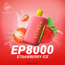 Elf Bar Pirkt - ELFBAR EP8000 vienreizējās lietošanas vape zemeņu ledus 42D8FX317