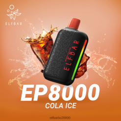 Elf Bar Riga - ELFBAR EP8000 vienreizējās lietošanas vape kolas ledus 42D8FX304