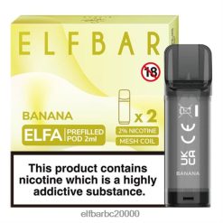 Elf Bar Vape Cena - ELFBAR ELFA pildīta pāksts (2 iepakojumi) banāns 42D8FX105