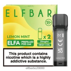 Elf Bar Vape Cena - ELFBAR ELFA pildīta pāksts (2 iepakojumi) citronu piparmētra 42D8FX110
