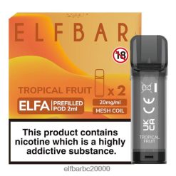 Elf Bar Vape Cena - ELFBAR ELFA pildīta pāksts (2 iepakojumi) tropu augļi 42D8FX120