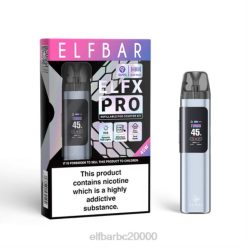 melns ELFBAR ELFX Pro Atveriet pāksts 62DF5